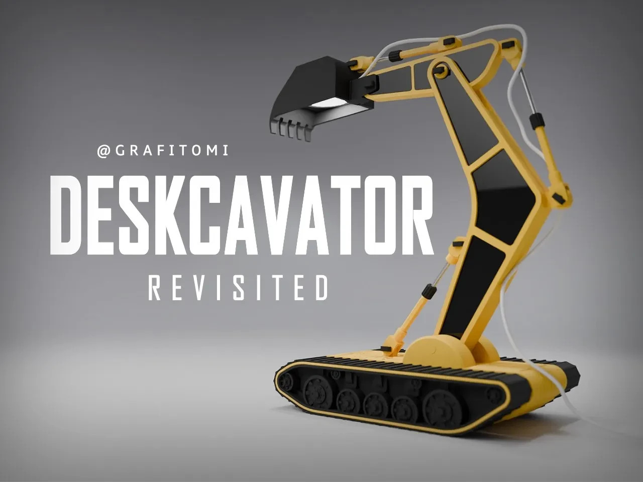 DIY Deskcavator Excavator Lamp Kit | Unassembled Themed Desk Light Build Kit