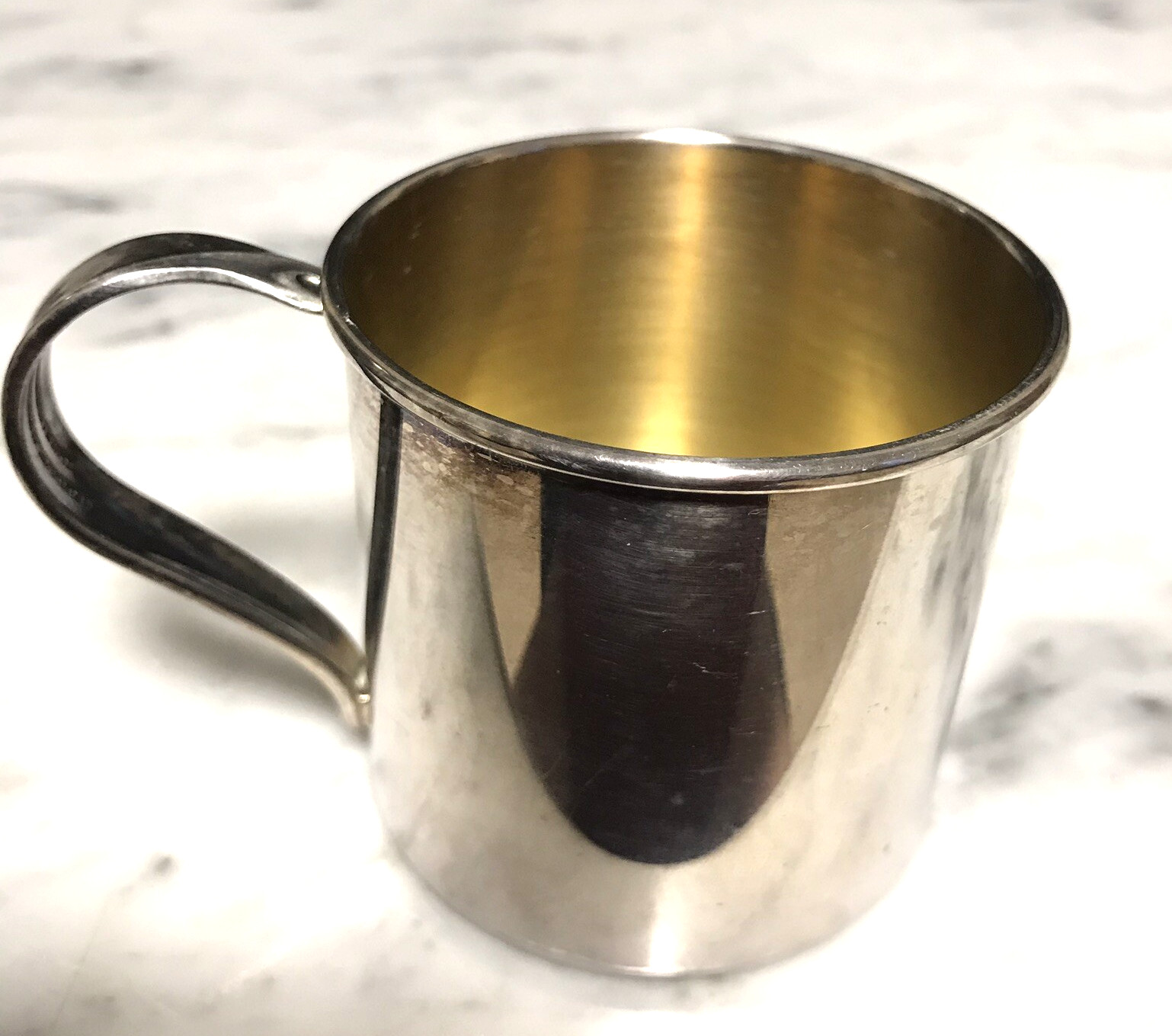 Baby Cup Silverplate 1881 Rogers Silver Company Spoon Handle