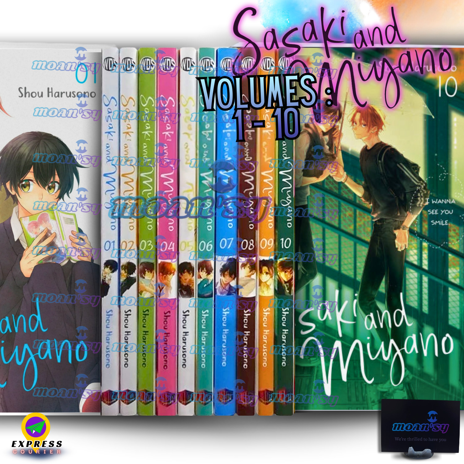 Sasaki And Miyano Manga Vol 1-10 English Set Romance School Life Love Comic Book