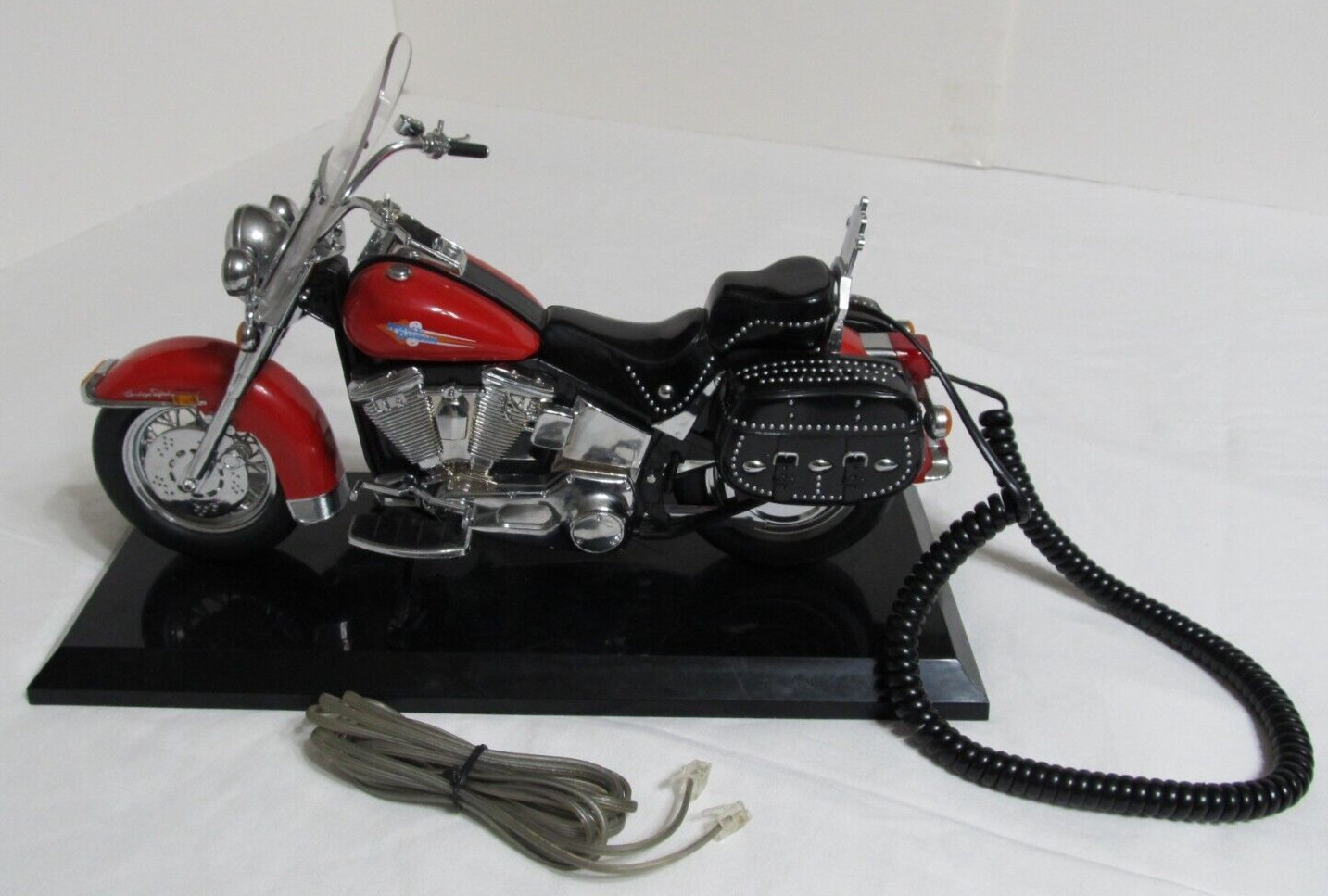 Harley Davidson Sportster Motorcycle Telephone In Black/ Red Landline Phone read Harley Davidson Sportster Motorcycle Telephone In Black/ Red Landline Phone read