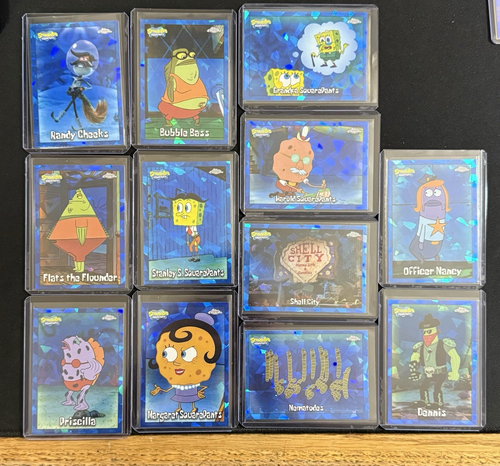 2025 Topps Chrome Sapphire Sponge Bob Lot of 12 Misc SpongeBob Cards NM-MT
