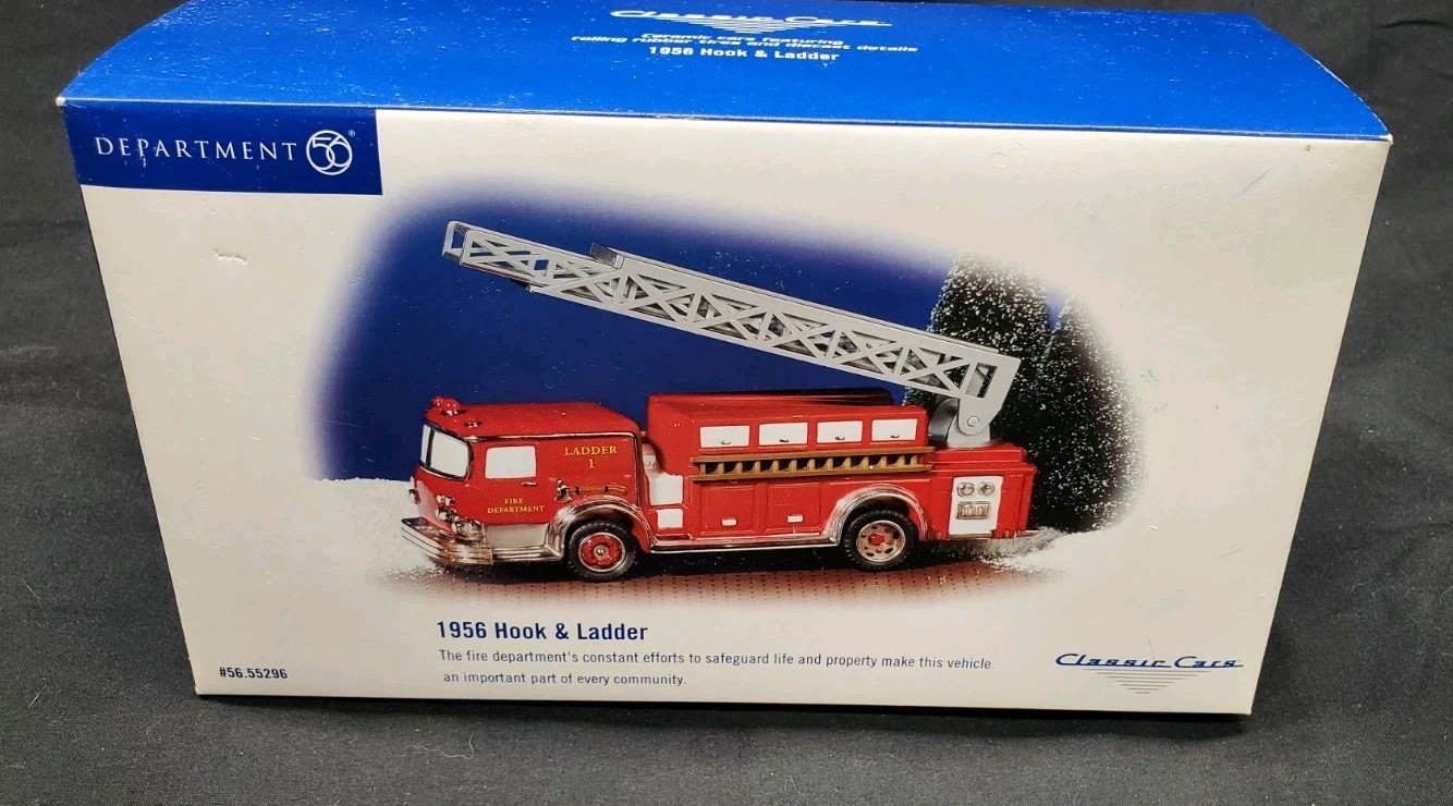 Department 56 (1956 Hook & Ladder) Retired 2005 #56.55296 NEW IN BOX Department 56 (1956 Hook & Ladder) Retired 2005 #56.55296 NEW IN BOX