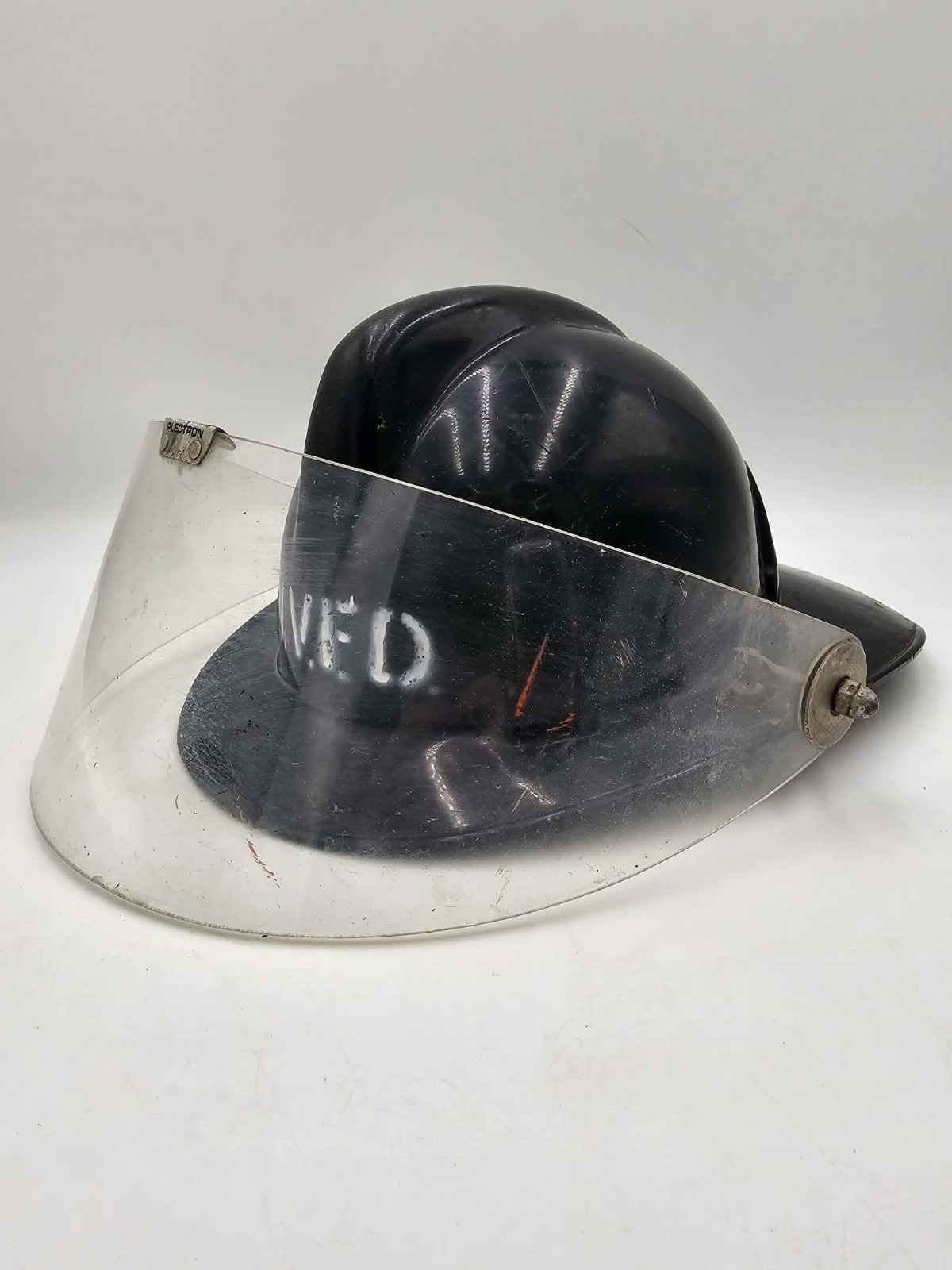 Vintage Topgard MSA Fire Helmet With Shield Firefighter Helmet