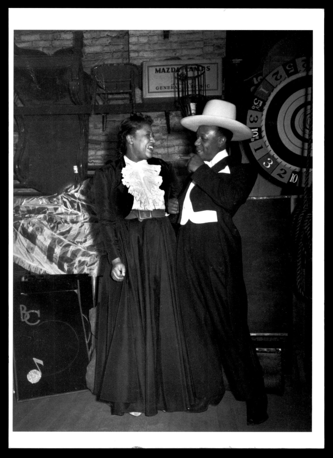 Postcard - Singer Ella Fitzgerald with Comedian Eddie Jackson 