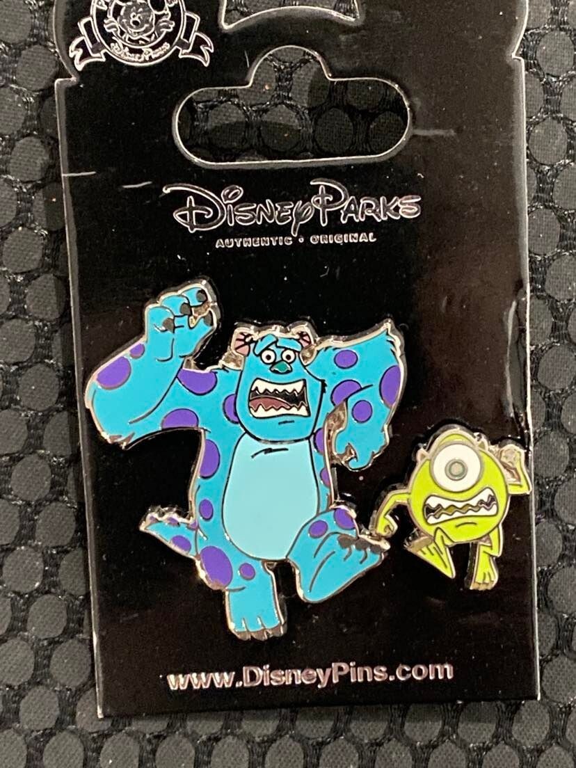 G26(20)  PIN 'S AUTHENTIC DISNEY CARD MOVIE  MONTER S INC SULLEY MIKE SET XRARE