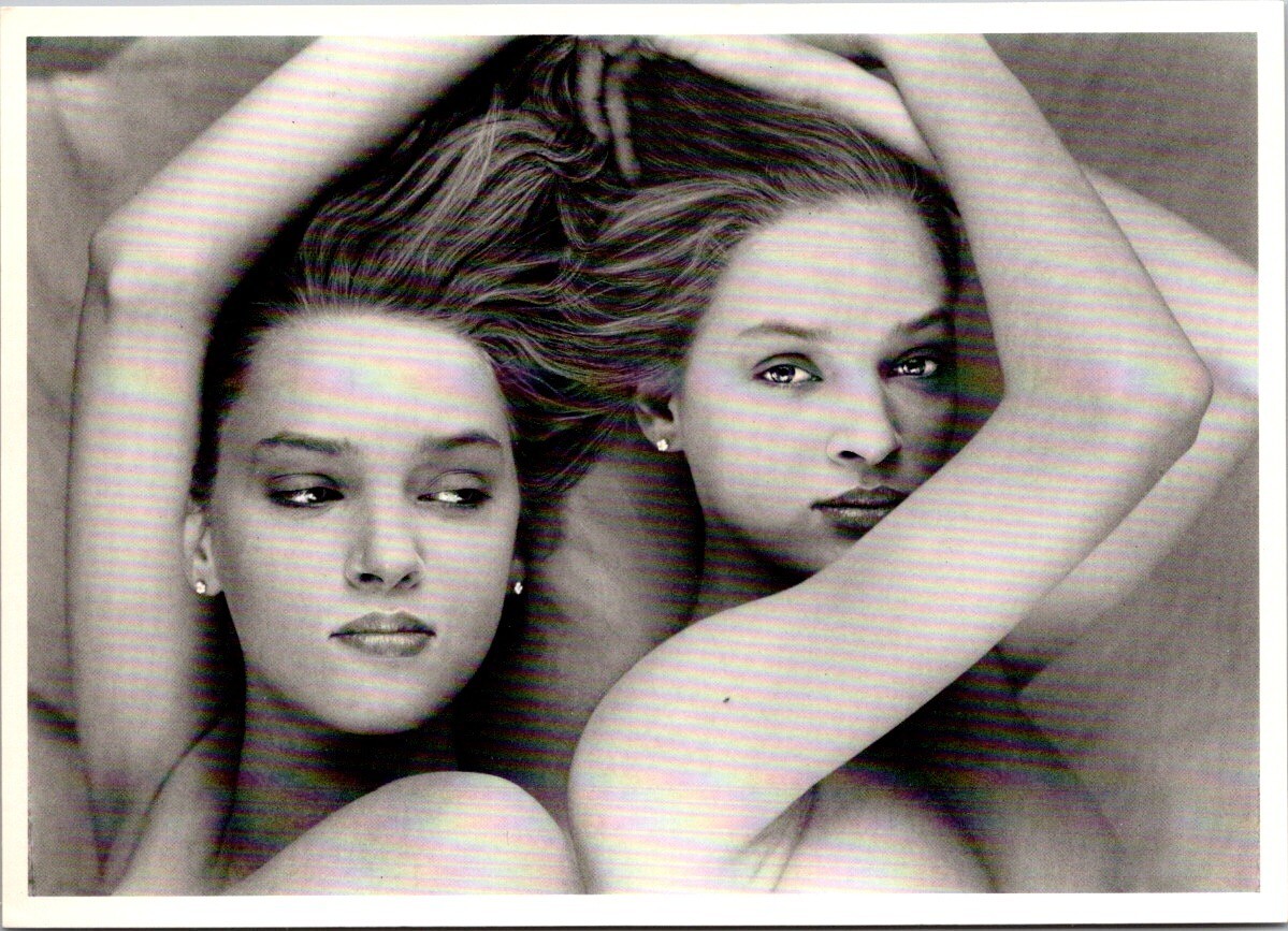 Vintage 1986 Uma Thurman Postcard by John Chan – Fotofolio NYC Glamour Portrait