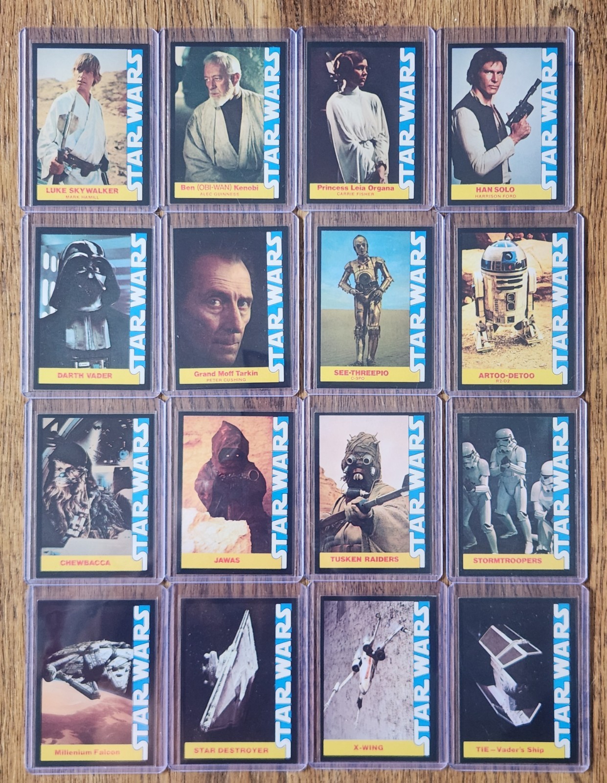 FULL SET: 1977 Star Wars Wonder Bread SPECIAL INSERT PROMO CARDS (#1 - #16) RARE