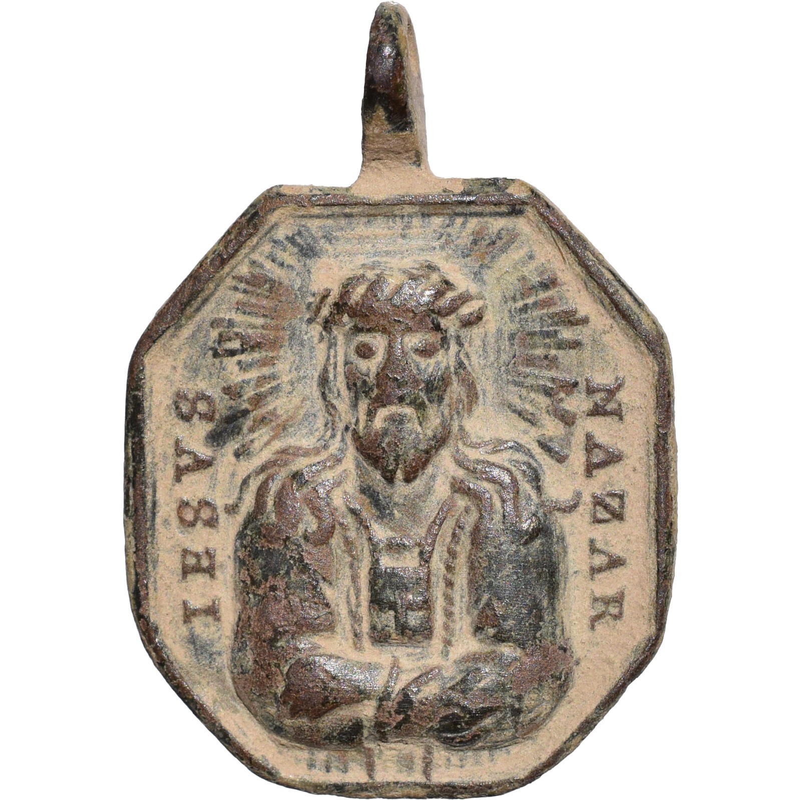 ANTIQUE OUR LADY OF GRACE MEDAL OLD RELIGIOUS 18TH CENTURY JESUS MEDINACELI ✠