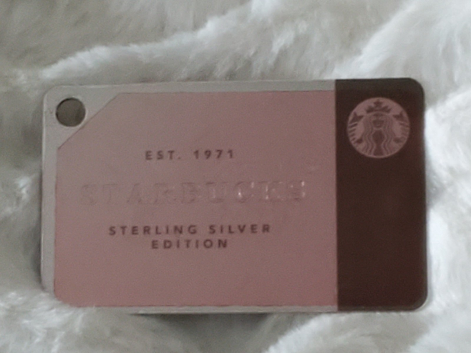 Sterling Silver 925 Starbucks 2014 SS Edition Gift Card Keychain 22.15g