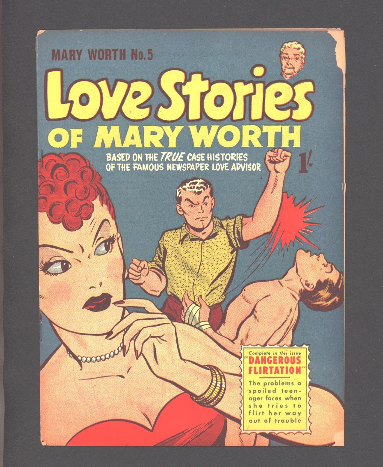 Love Stories of Mary Worth #5 Australian copy 1.8 grade fight on cover Love Stories of Mary Worth #5 Australian copy 1.8 grade fight on cover
