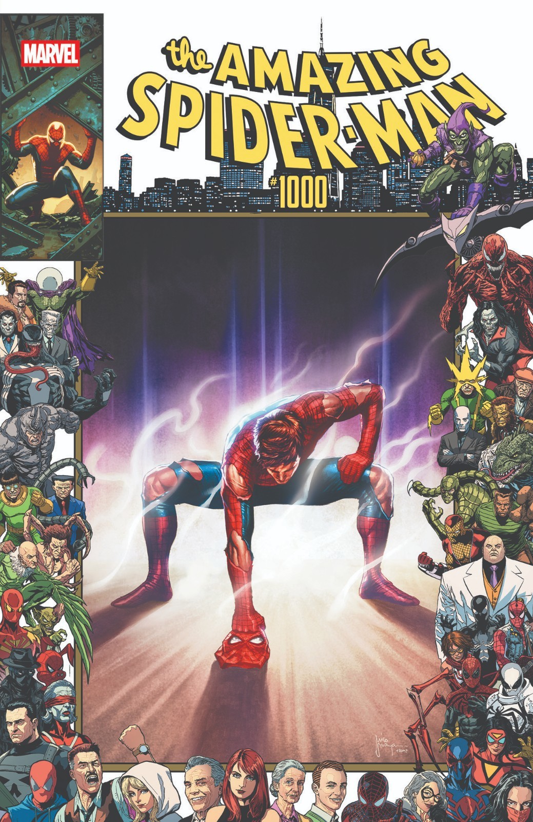 Amazing Spiderman #1000 Mico Suayan One Piece Gear 2 Homage NYCC Presale NM