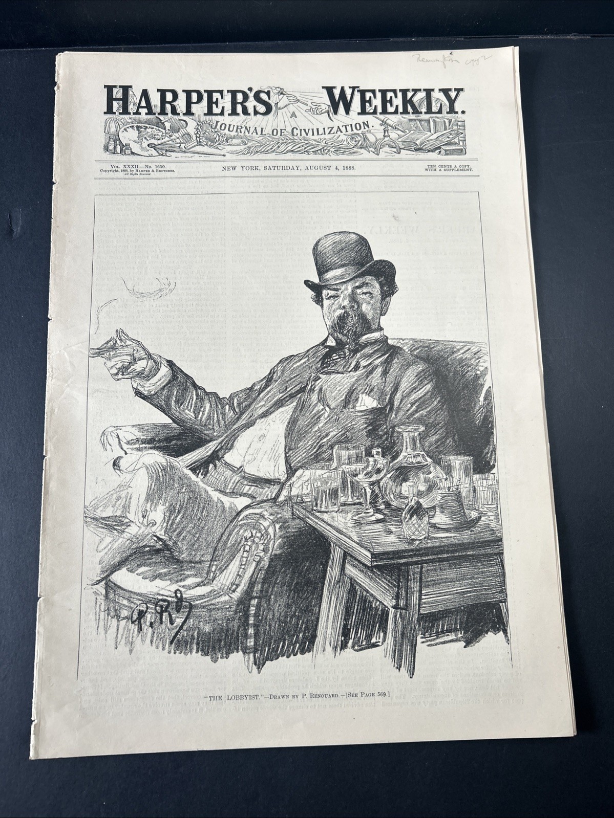 Harper’s Weekly Saturday, August 4, 1888 Harper’s Weekly Saturday, August 4, 1888
