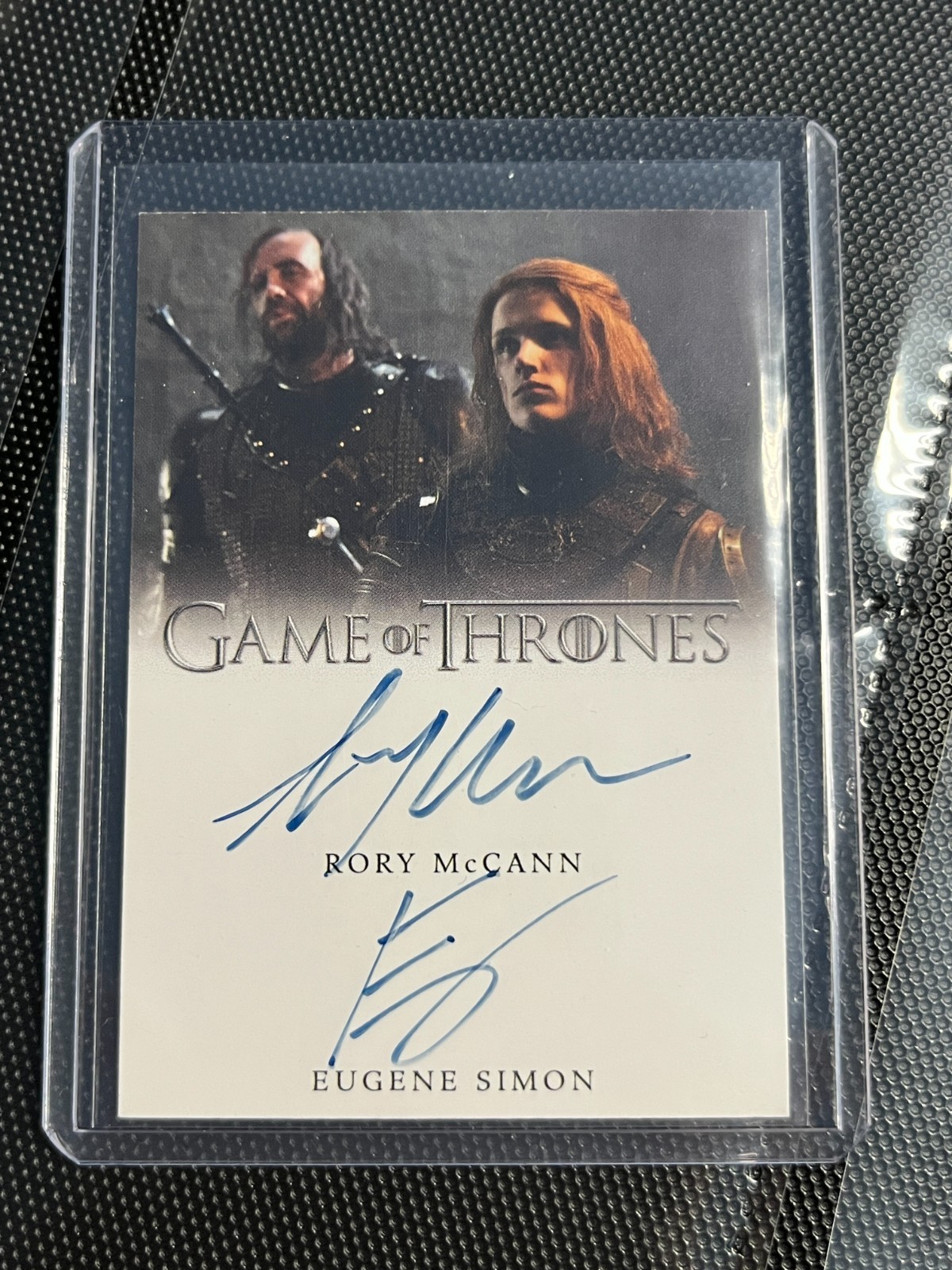 Game Of Thrones Complete Series Dual Auto Rory McCann & Eugene Simon FDL