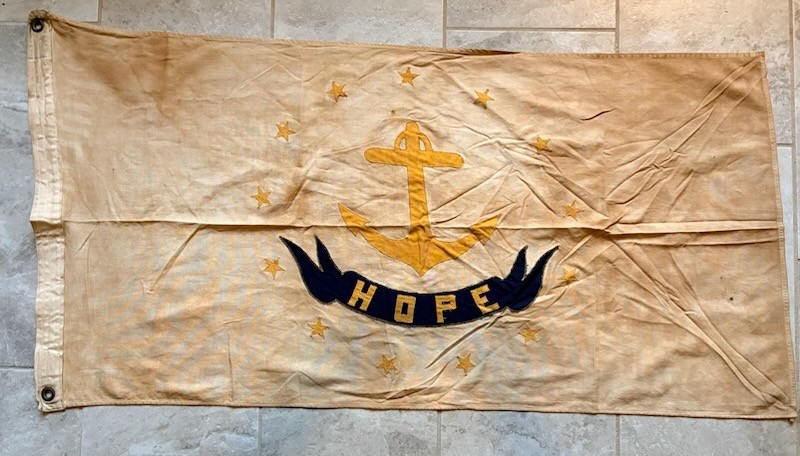Vintage 1930\'s-1940\'s Rhode Island Yachting Flag.