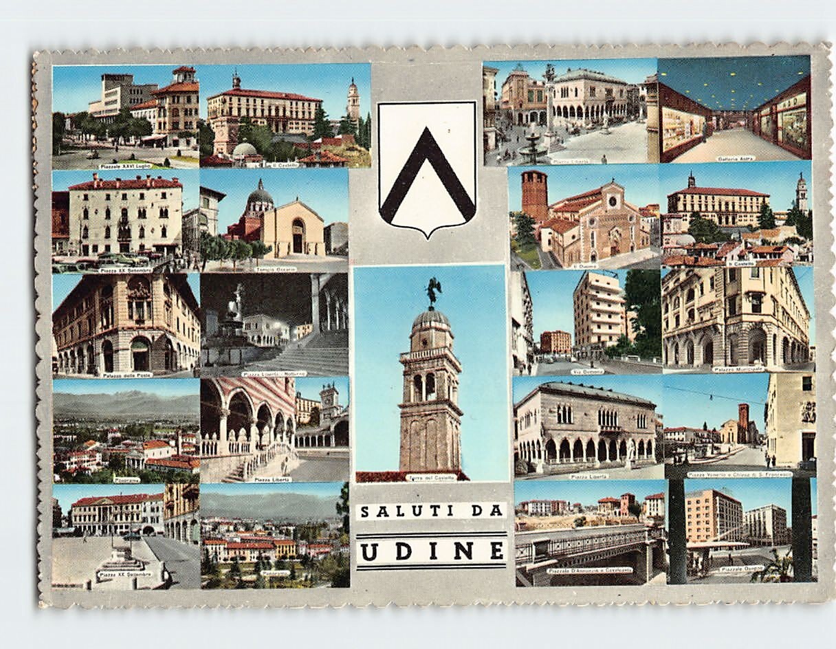 Postcard Scenes & Views Udine Italy