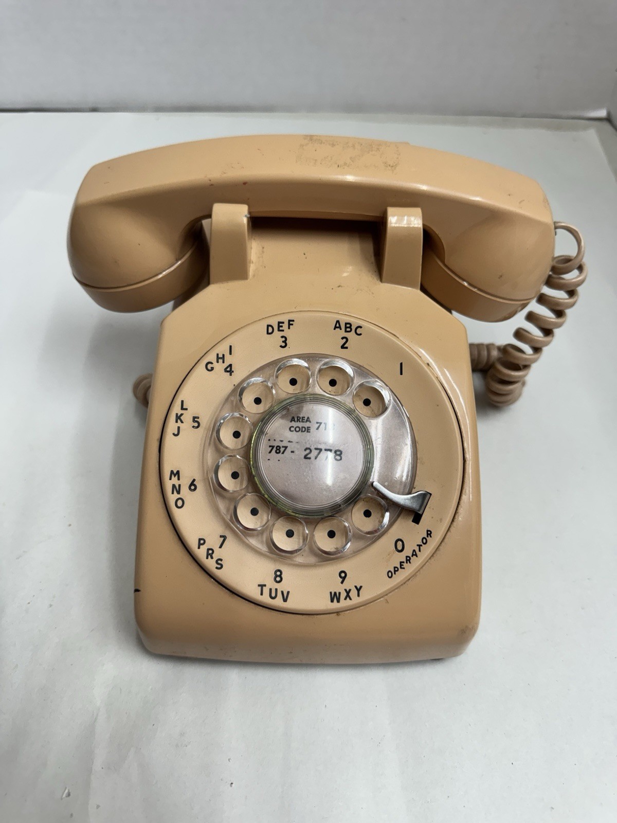 Vintage Stromberg Carlson Tan Rotary Dial SC-500DM 80s