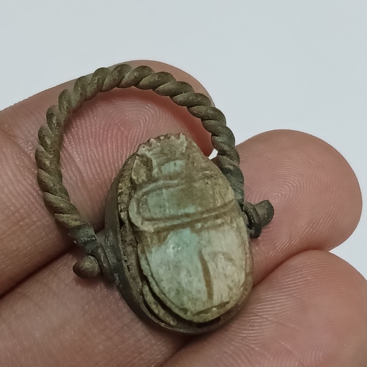Ancient Egyptian scarab ring copper metal vintage design, unique jewelry gifts Ancient Egyptian scarab ring copper metal vintage design, unique jewelry gifts