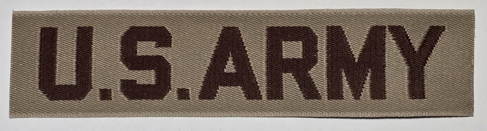 US ARMY desert DCU Uniform TAN nylon name tape Over The Pocket Patch 4.5