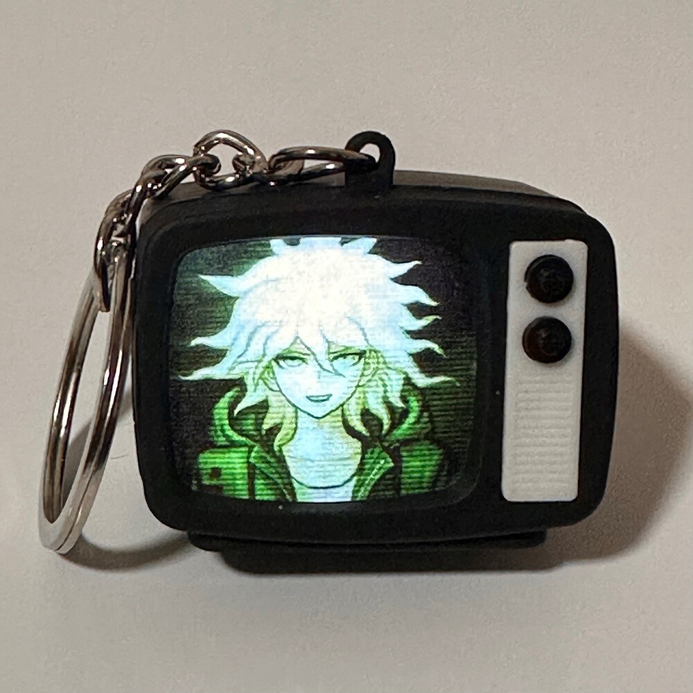 Danganronpa Bag Keychain Cartoon Keyring Nagito Komaeda Pendant Mini- Television