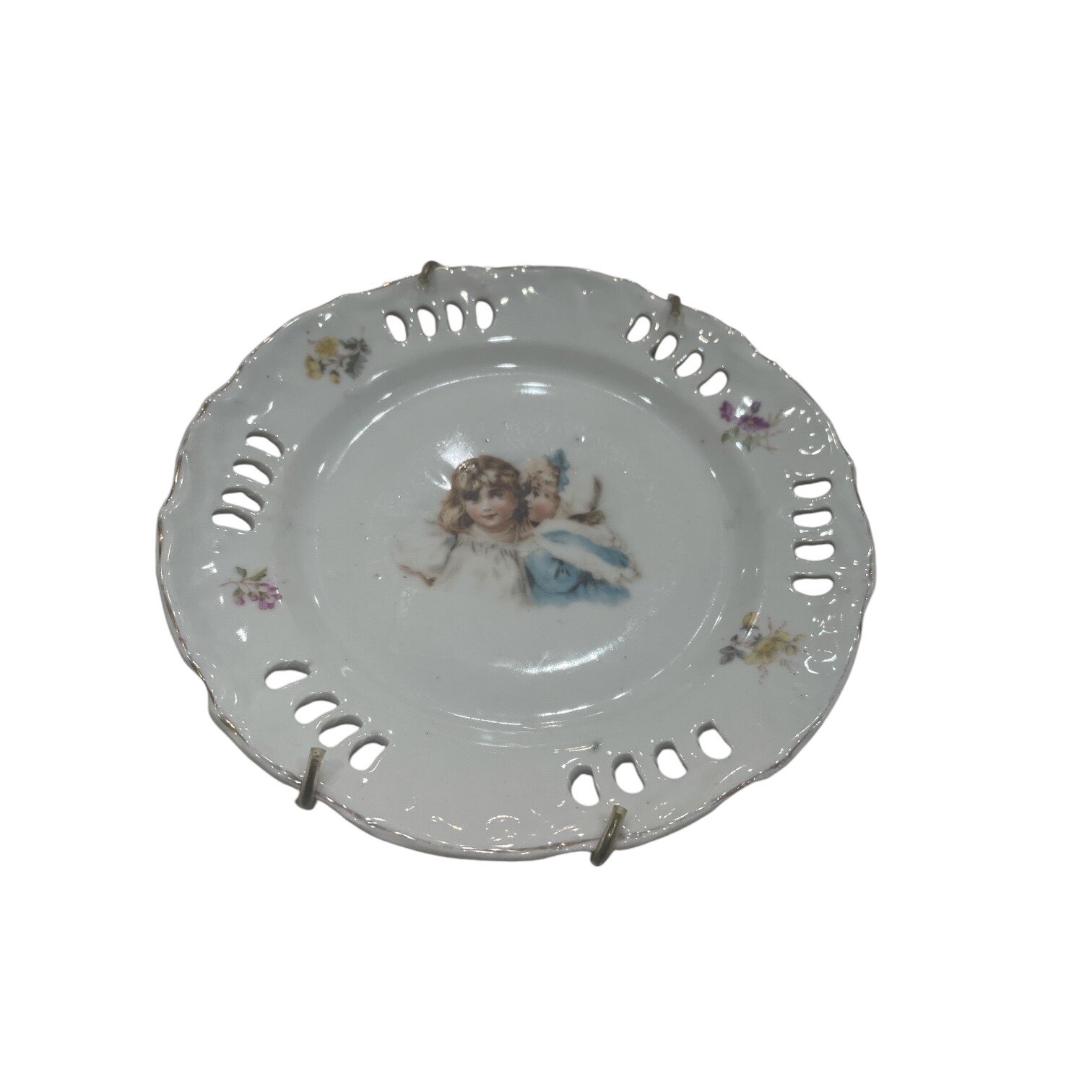 Antique/Vtge RARE Pierced Border 7\