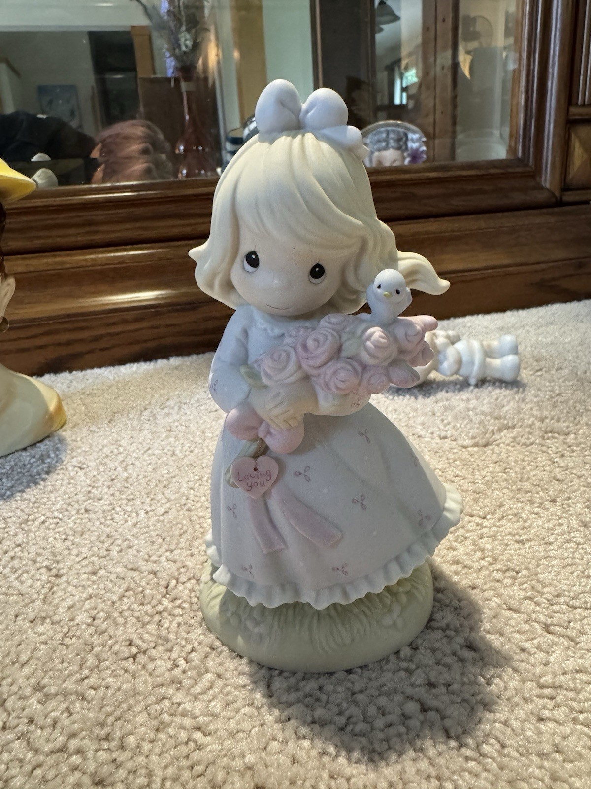 Enesco Precious Moments 1991 Limited Edition Porcelain Girl Figurine