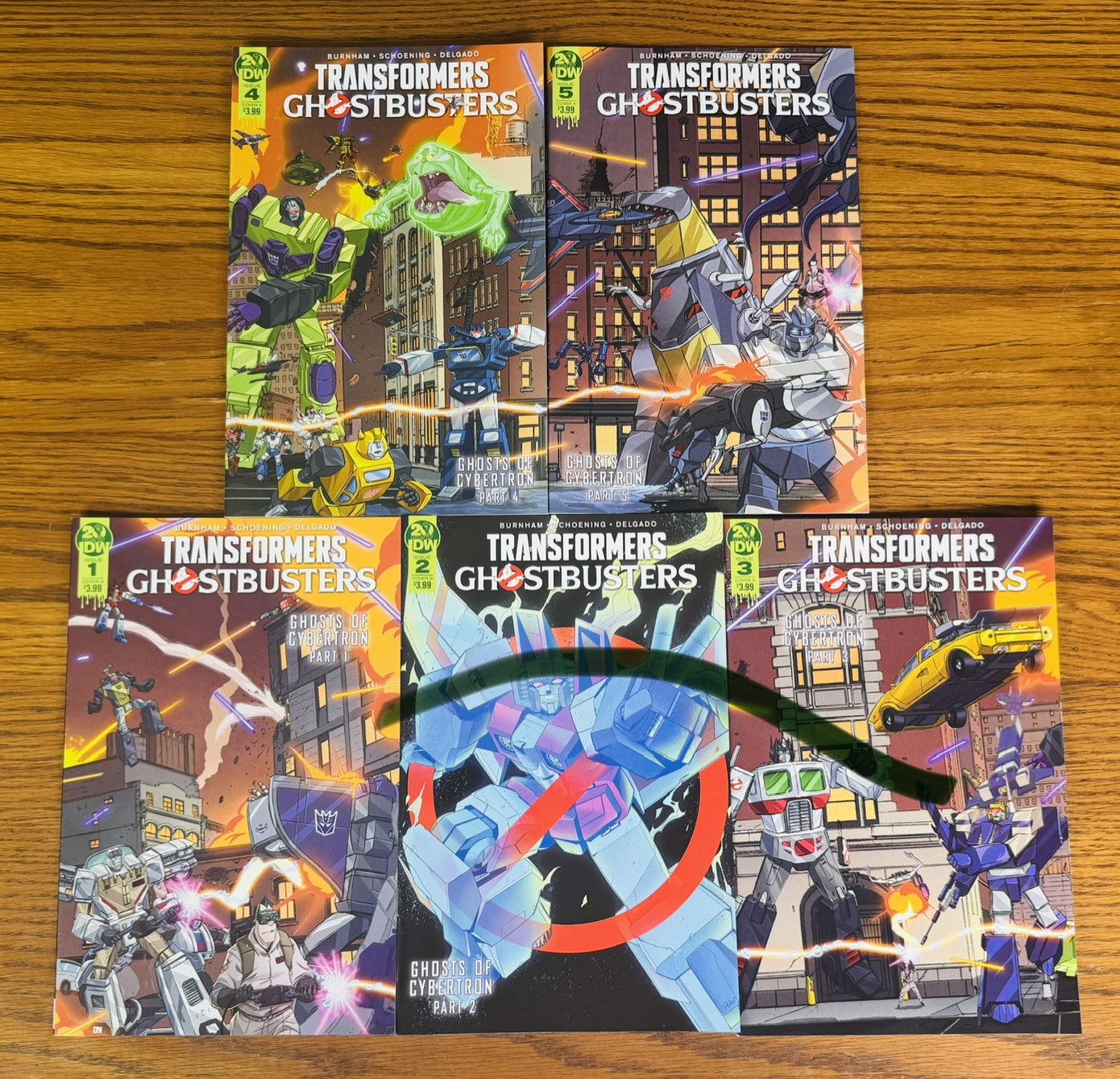 TRANSFORMERS GHOSTBUSTERS GHOSTS OF CYBERTRON #1-5 COMPLETE SET IDW 2019 2 3 4