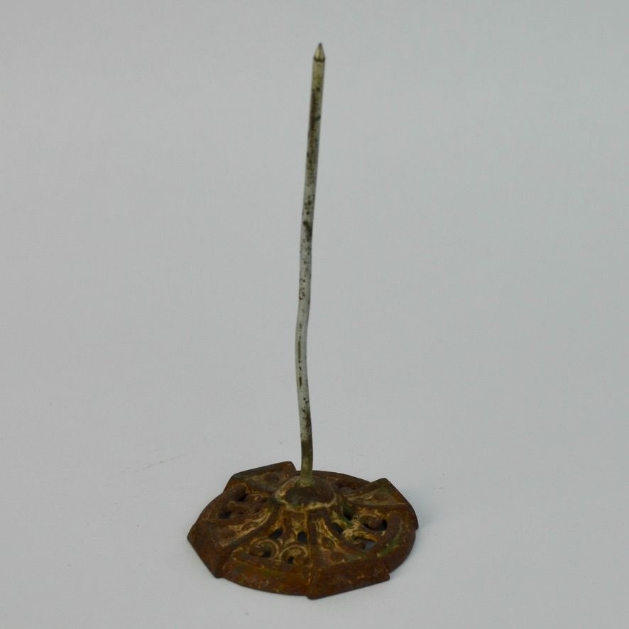 Vintage Metal Receipt Spike Rusty Weathered