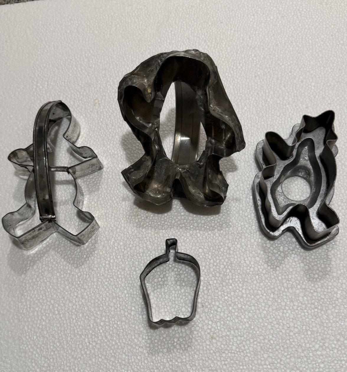 Vintage Bakery Old Halloween Cookie Cutters Witch (aluminum) Ghosts Pumpkin