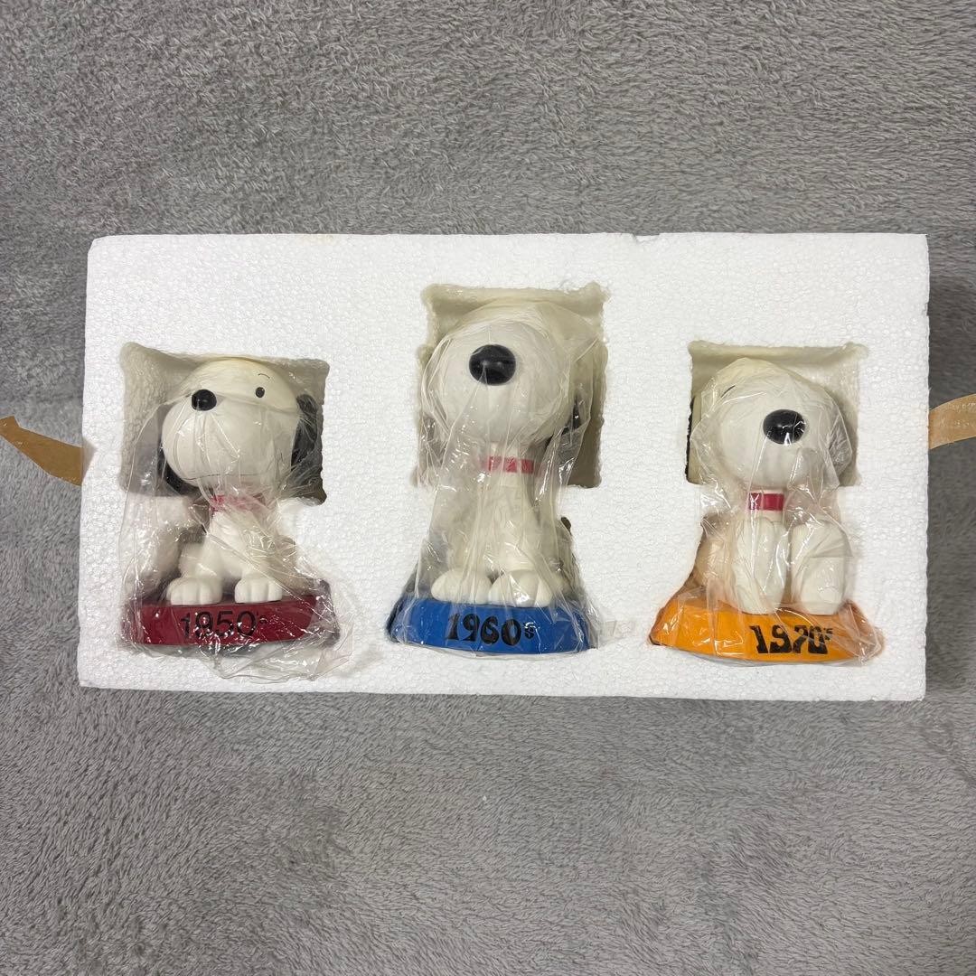 Snoopy Vintage Bobbin Head Set 1950s 1960s 1970s Retro Bobblehead