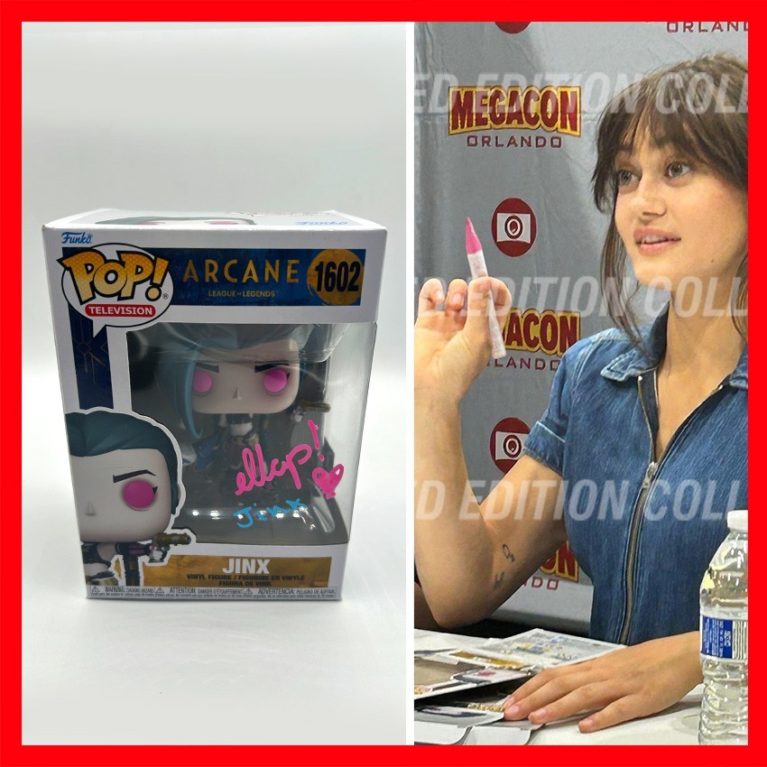 ELLA PURNELL Signed Jinx Arcane League Of Legends Funko Pop #1602 - COA & PIC