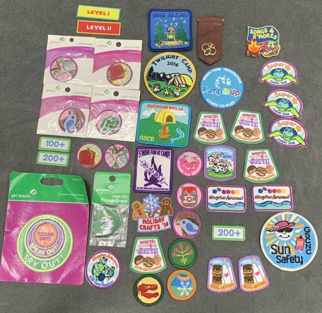 girl scout patches badges Lot 