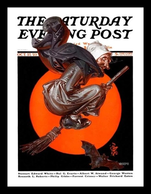 Saturday Evening Post October 27 1923 J.C. Leyendecker Halloween Cover Print