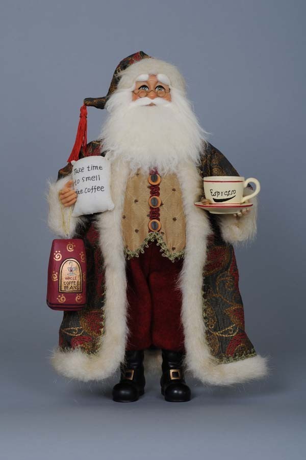 Karen Didion Originals The Coffee Santa CC16-67 New