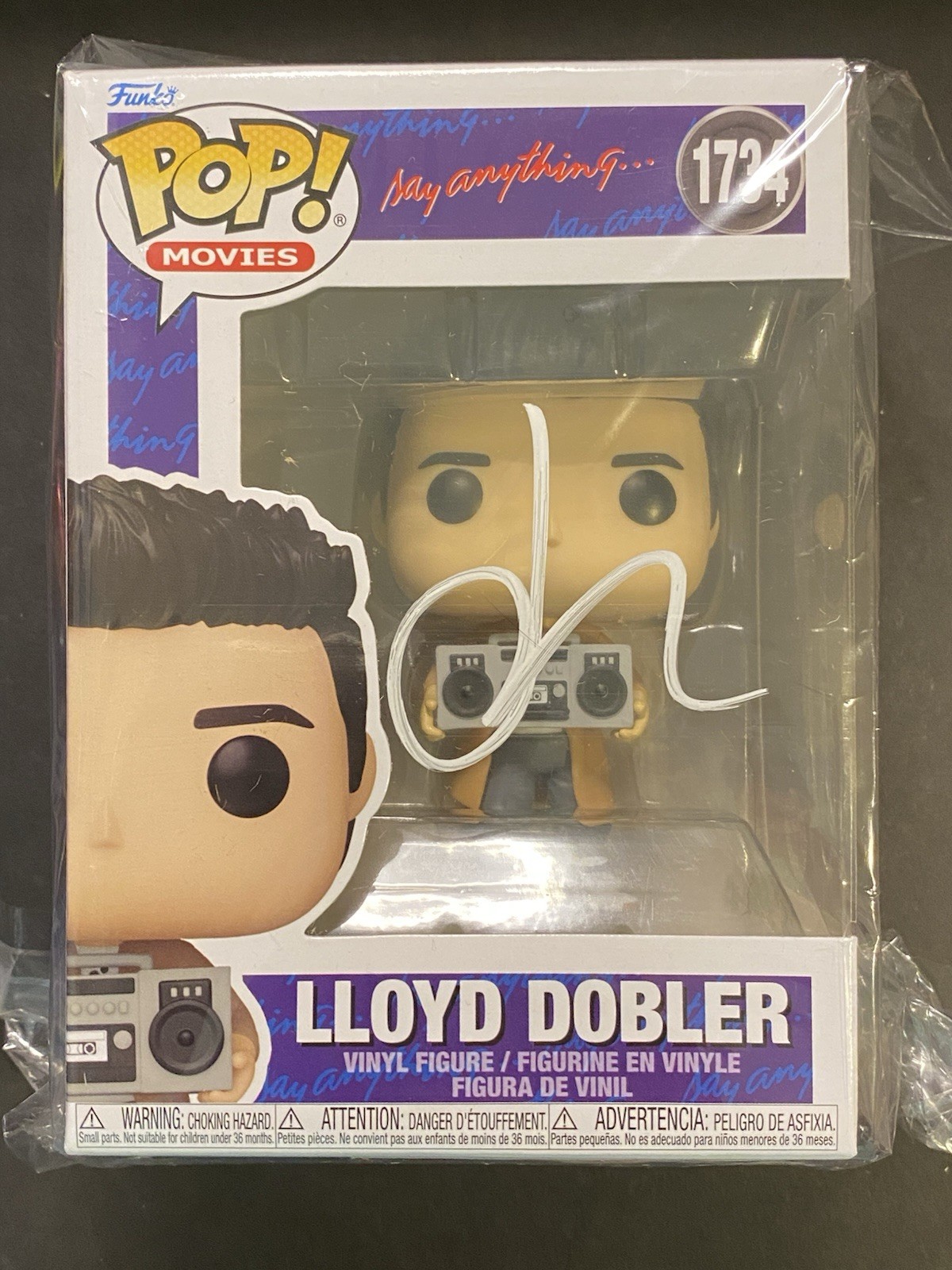 John Cusack Signed Lloyd Dobler #1734 Funko Pop Schwartz Sports COA