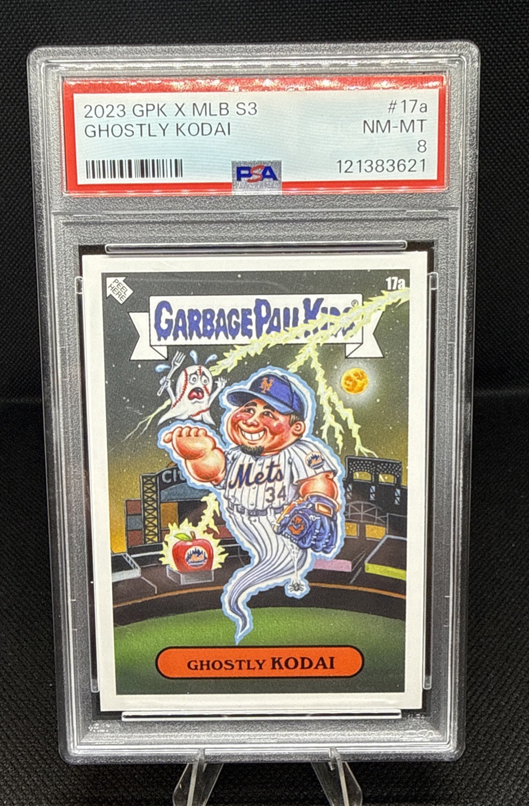 2023 TOPPS GARBAGE PAIL KIDS X MLB SERIES 3 GHOSTLY KODAI PSA 8
