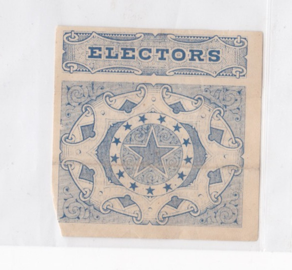 WILLIAM H SEWARD & ABRAHAM X PARKER ELECTORS FOR PRES & VICE PRES, EST 1860-RARE