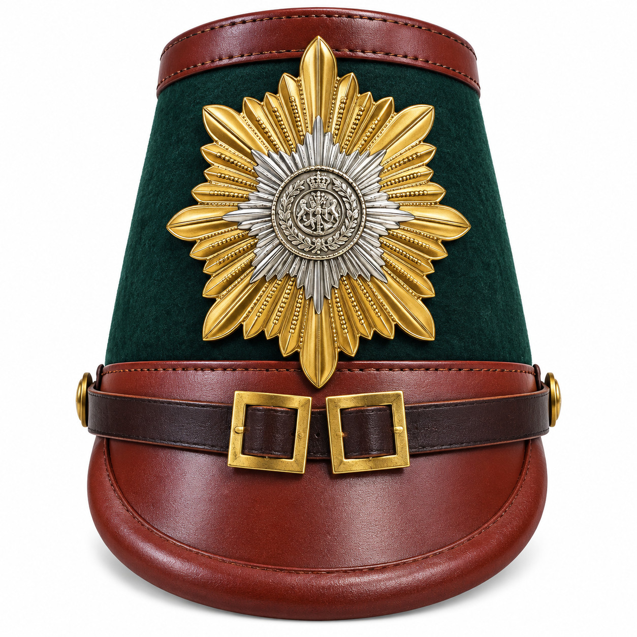 Vintage-style German police shako or military helmet for LARP,  Cosplay,