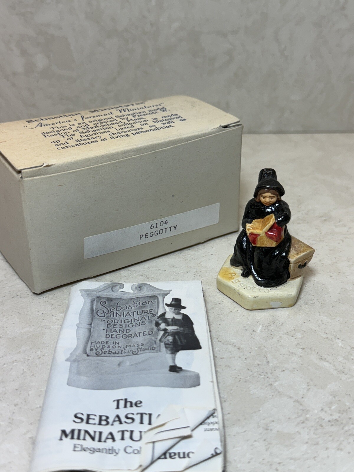 Sebastian Miniature Charles Dickens’ David Copperfield PEGGOTTY in Box