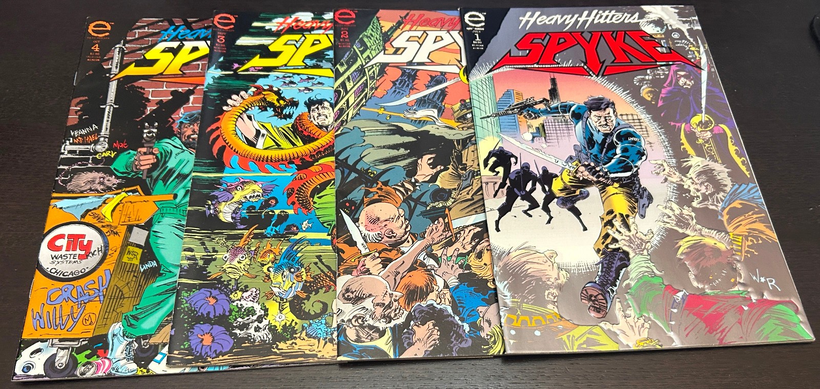 SPYKE #1-4 (Epic Comics 1993) -- #1 2 3 4 -- FULL Set