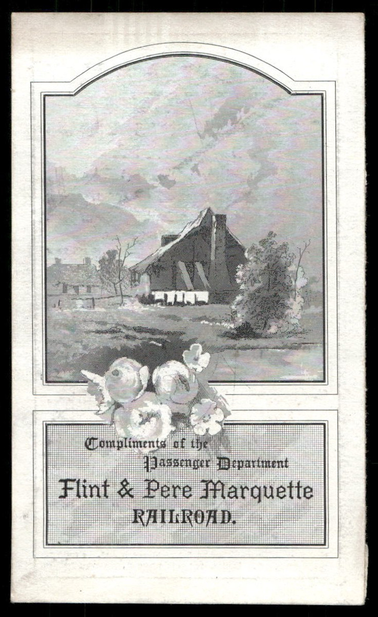 Vintage Flint & Pere Marquette Saginaw Valley Railroad Business Card
