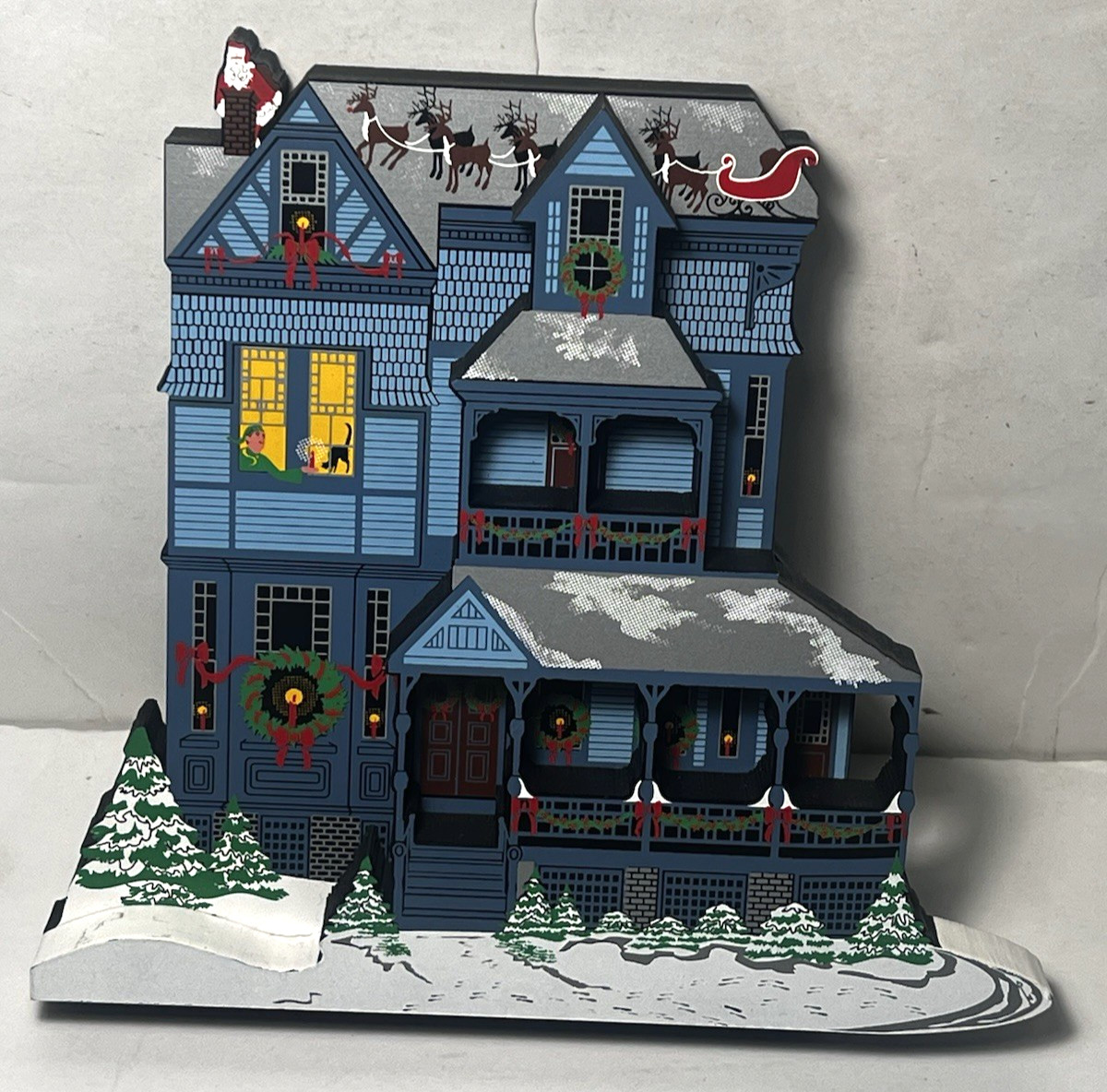 1998 SHELIA\'S Collectible House THE NIGHT BEFORE CHRISTMAS NUMBERED #663 RARE