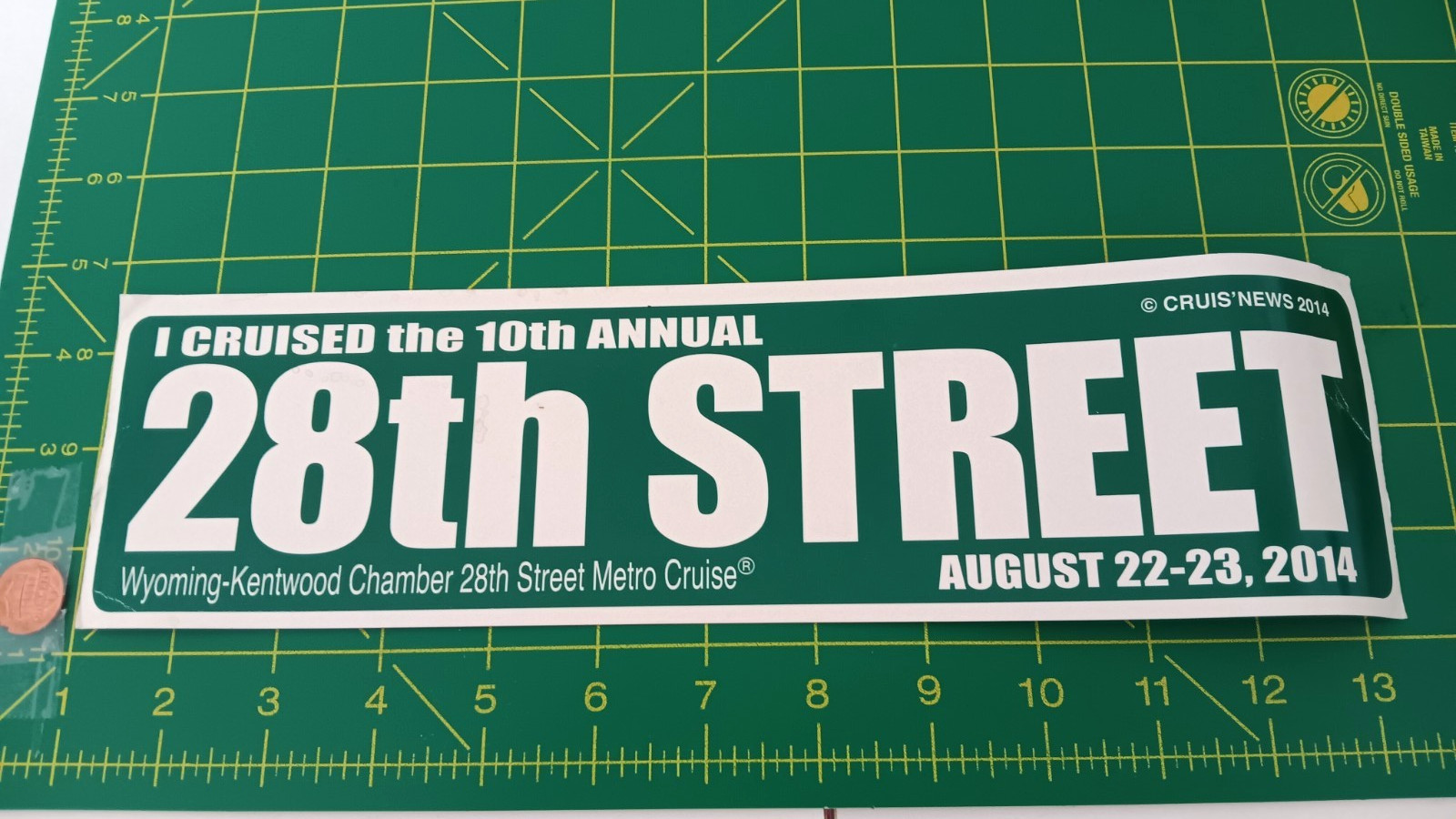 VINTAGE 28TH STREET BUMPER SHELF WEAR  Sticker Decal  RACING ORIGINAL OLD STOCK