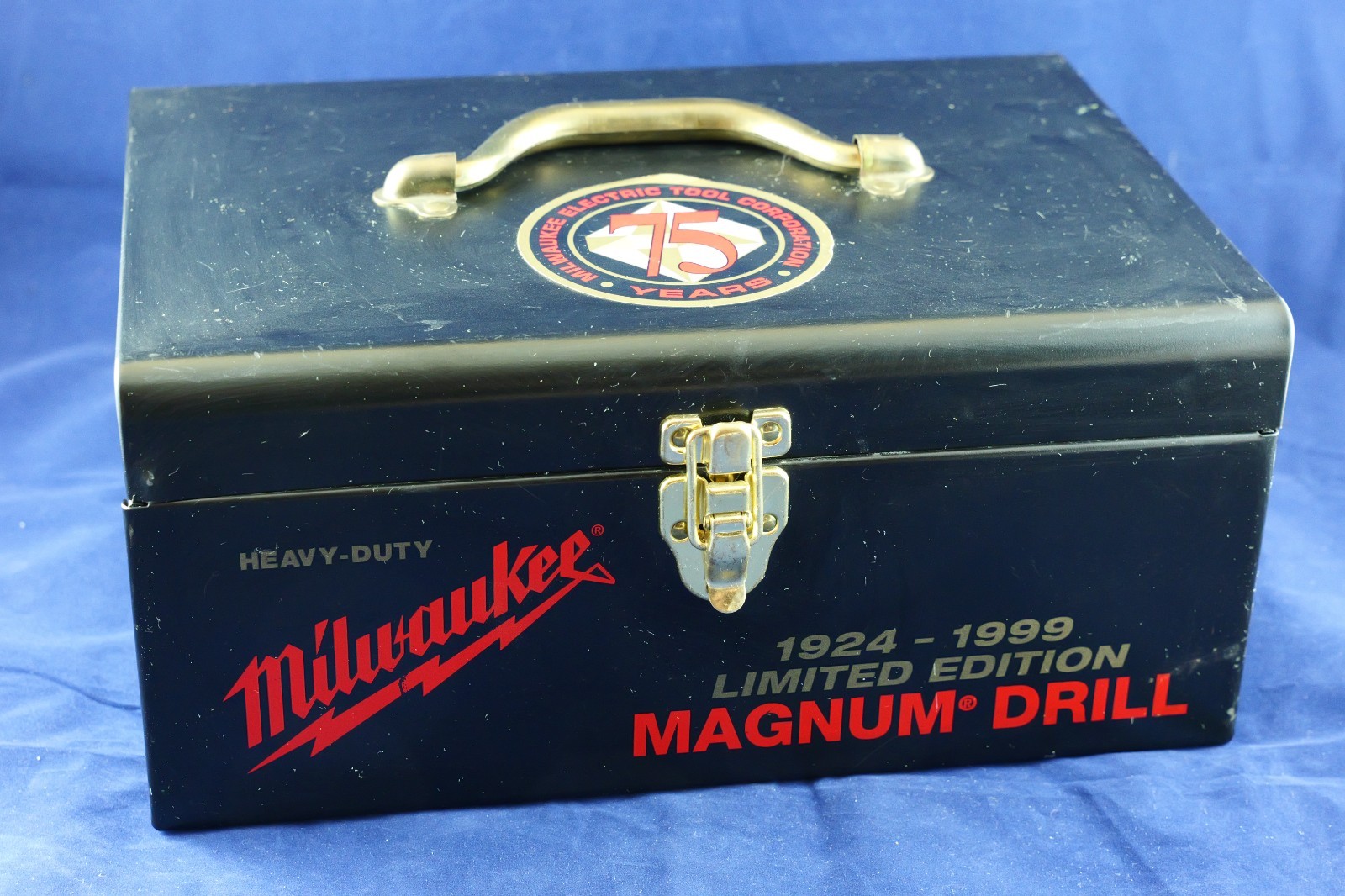Milwaukee 75 Years Limited Ed. Magnum Drill Metal Case Box (drill not included)