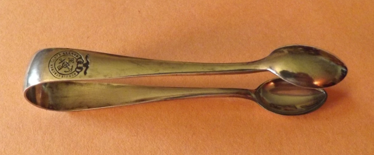 Old Vintage Nord Deutscher Lloyd Bremen Sugar Tongs - ocean liner cruise ship