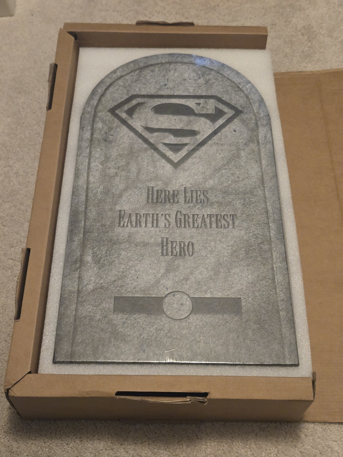 DC - ABSOLUTE DEATH OF SUPERMAN HC - DM TOMBSTONE EDITION - SEALED OOP & RARE