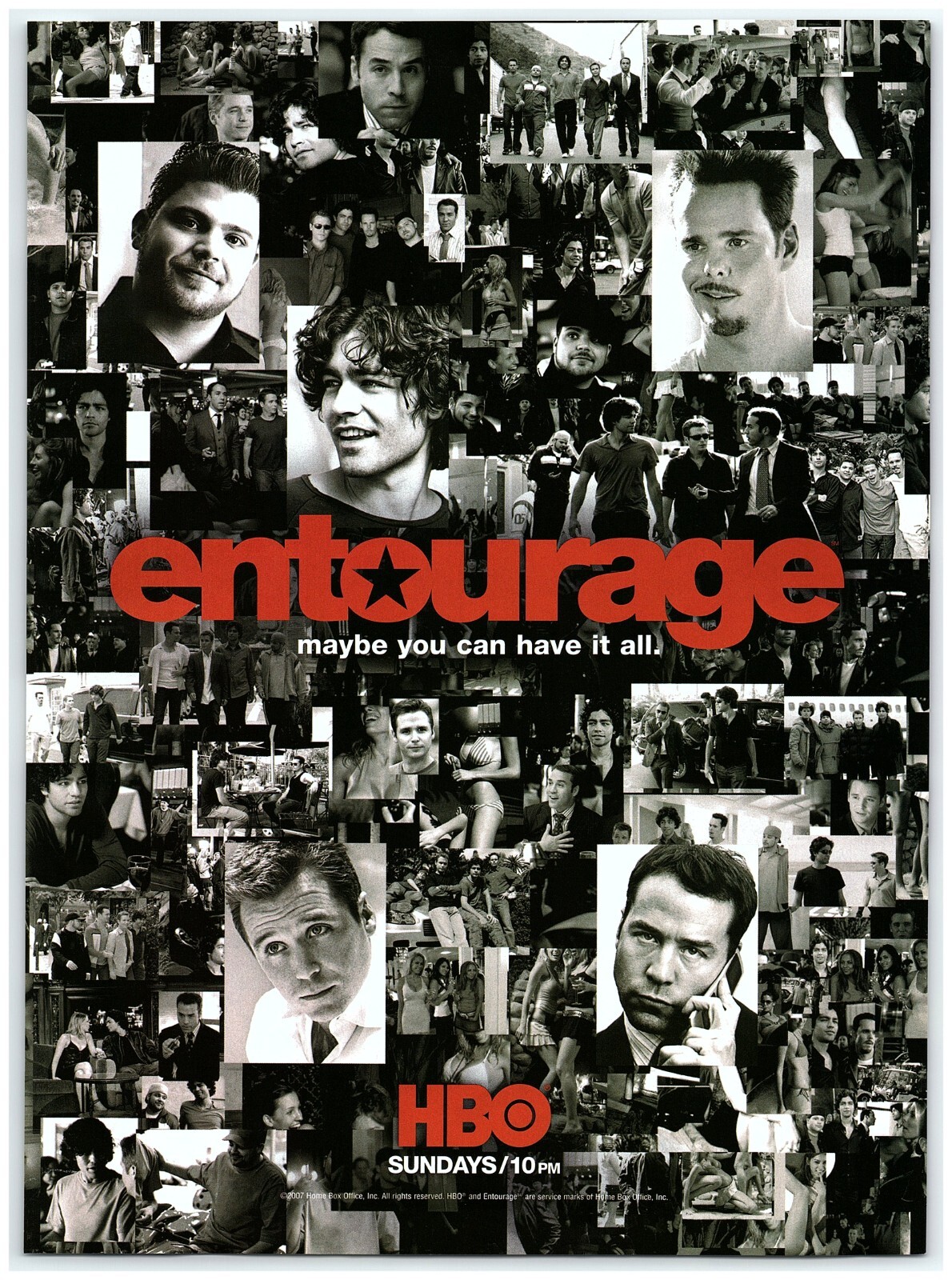 2007 Entourage HBO Show Series Print Ad, You Can Have It All Connolly GrenIer
