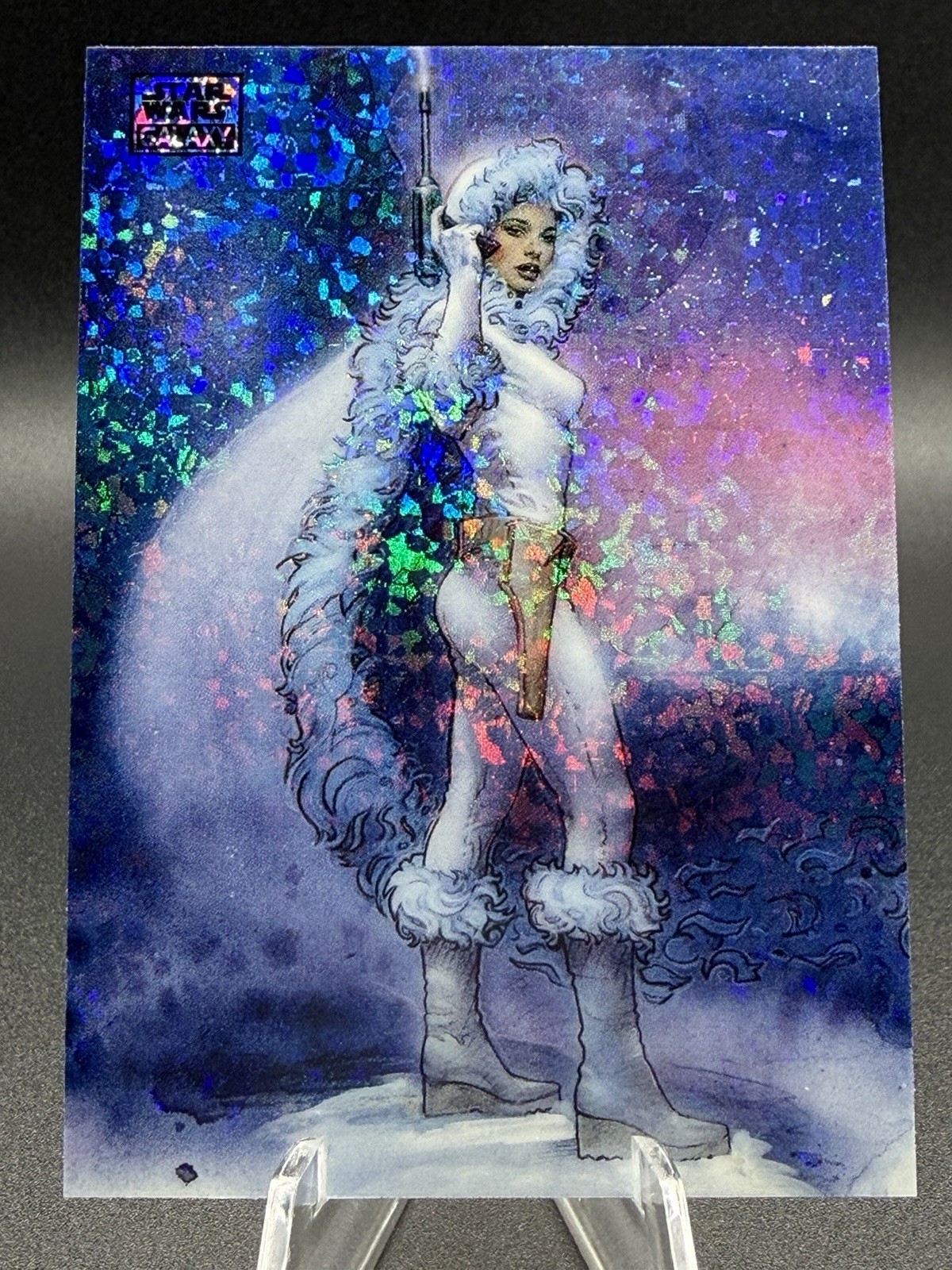 2026 Topps Chrome Star Wars Galaxy A Chilly Reception Mini Diamond Refractor #69