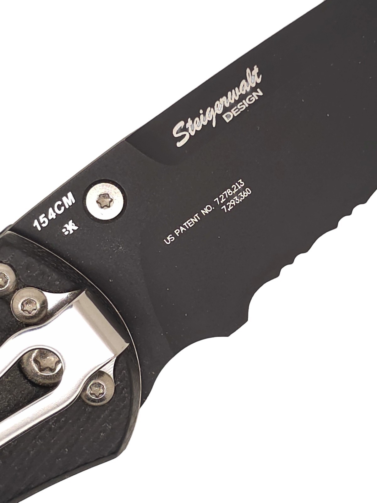 Discontinued Benchmade 890SBK Torrent Black G10 154CM Nitrous Assist Steigerwalt
