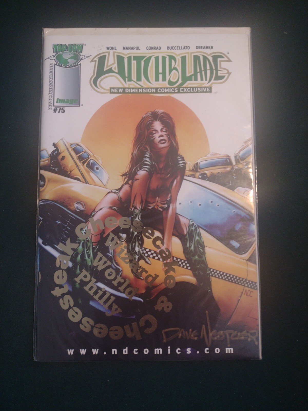 Witchblade 75 Dave Nestler SIGNED Top Cow New Dimension Cheesecake & Cheesesteak Witchblade 75 Dave Nestler SIGNED Top Cow New Dimension Cheesecake & Cheesesteak