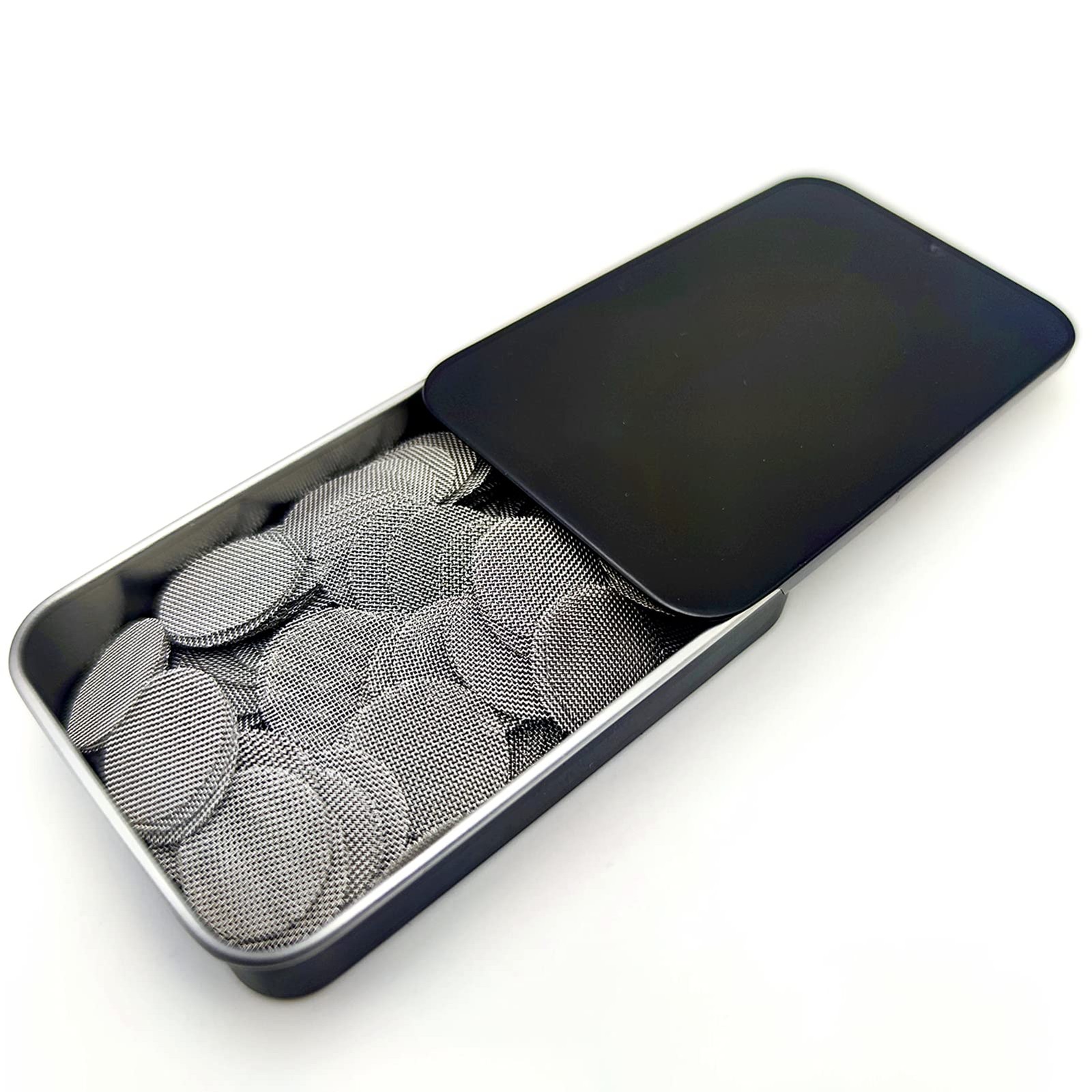 5/8 Pipe Screens 200 PCS Stainless Steel 0.63 Inch - Includes Metal Storage Box